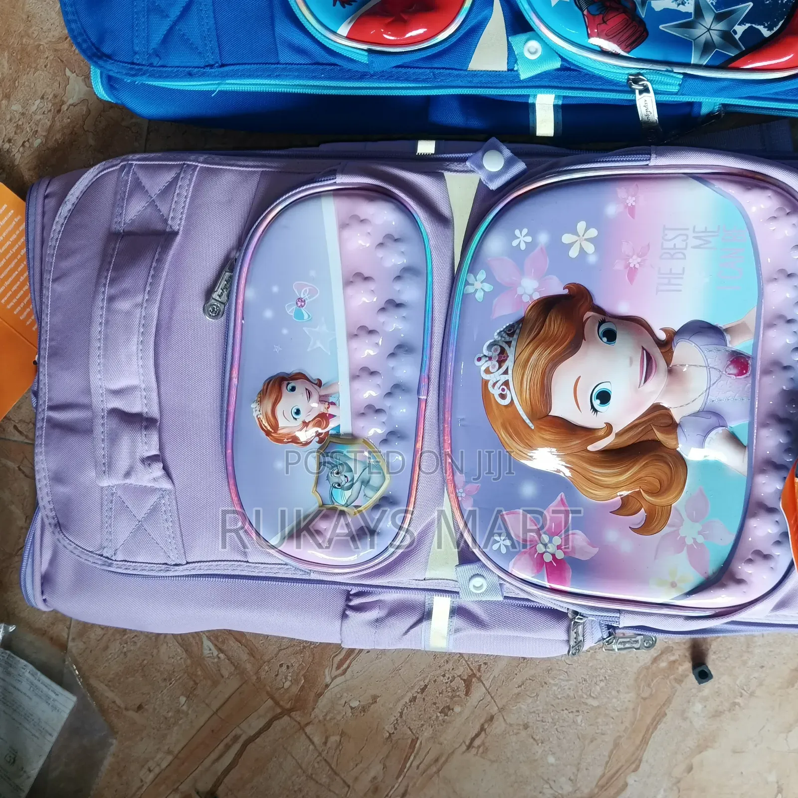 18cm Stock All Round Zip Character School Bagbag