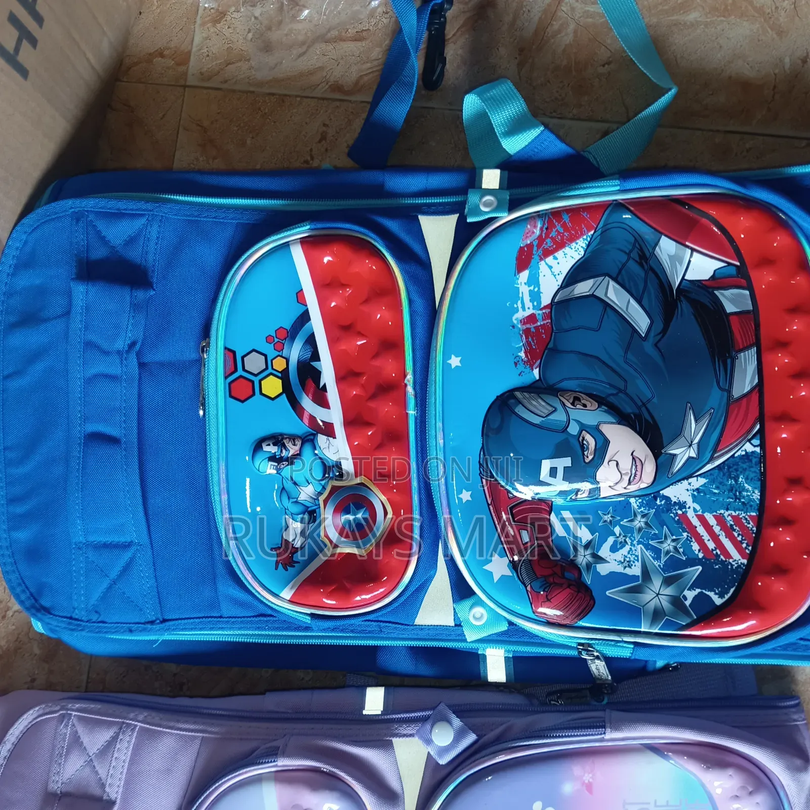18cm Stock All Round Zip Character School Bagbag