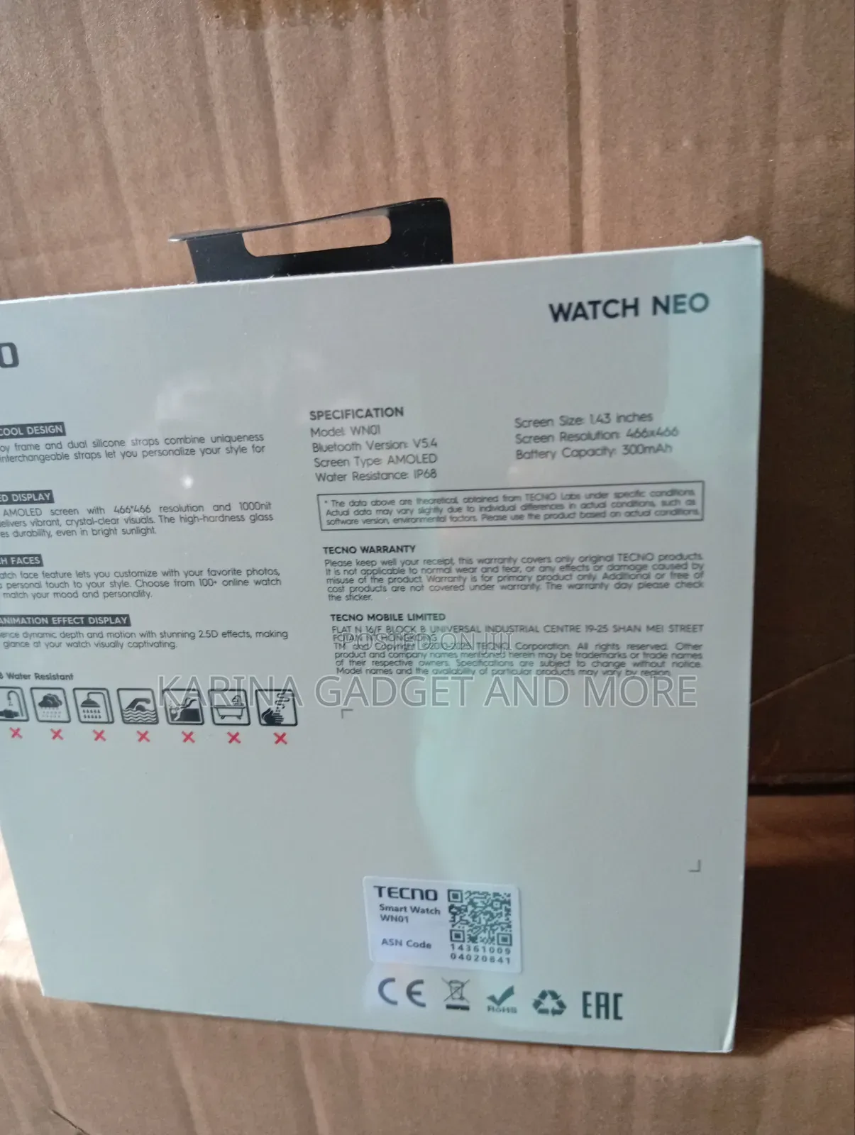 Tecno Smart Watch Neo