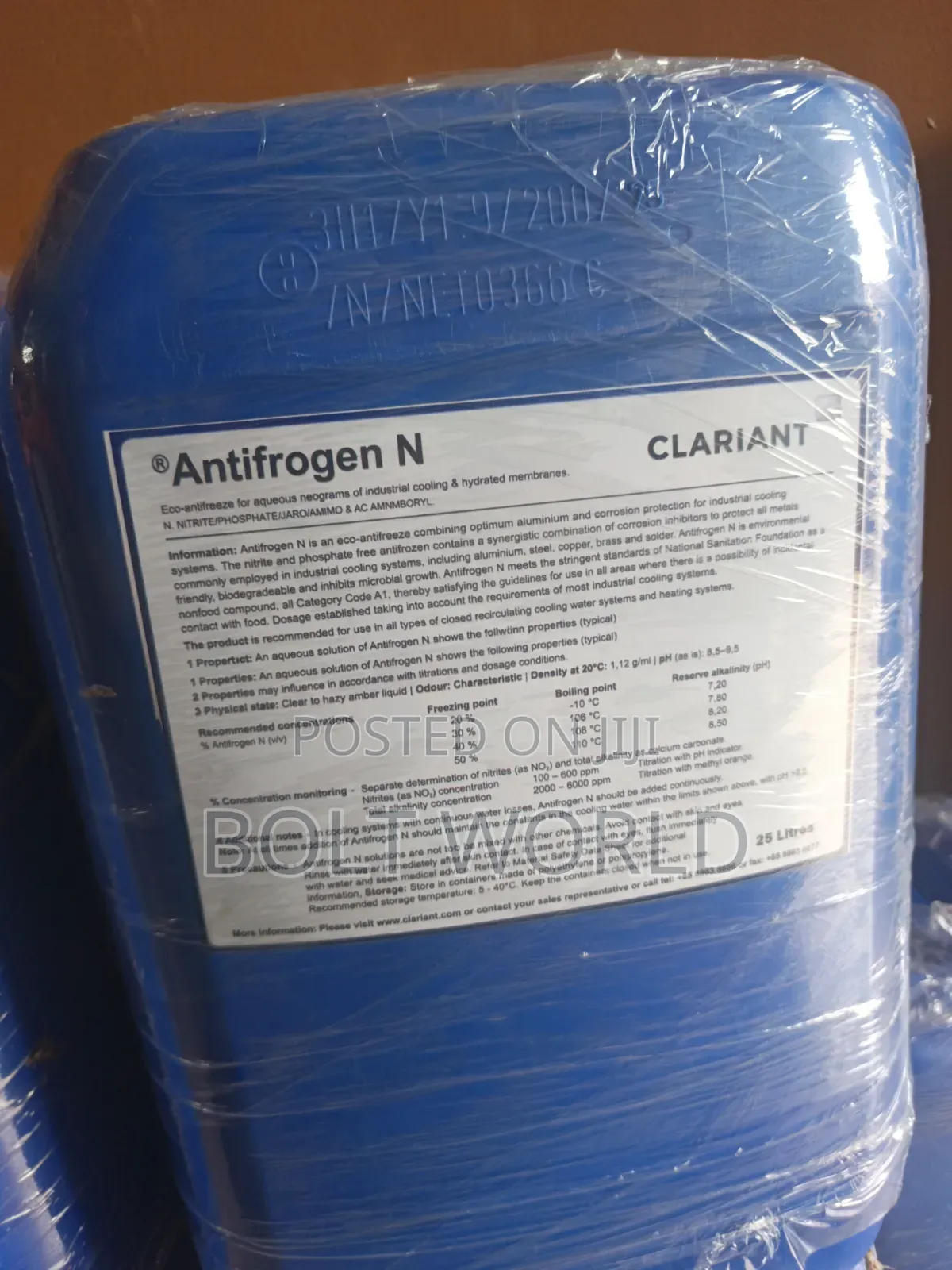 Clariant Antifrogen N Industrial-Grade Antifreeze/Corrosion Inhibitor