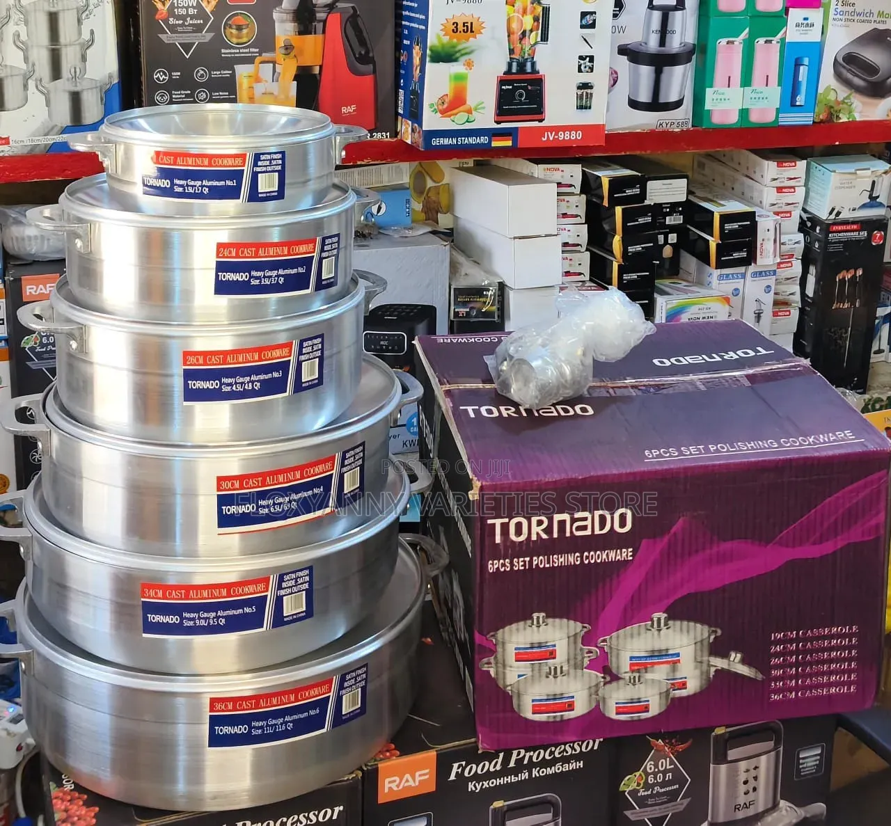 Tornado 6Sets of Aluminium Cast Pot