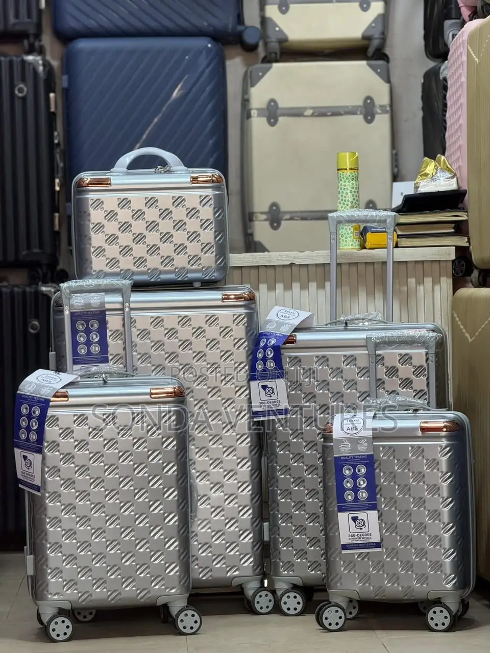 Luxury Swiss Polo 5-Piece Traveling Luggage Set