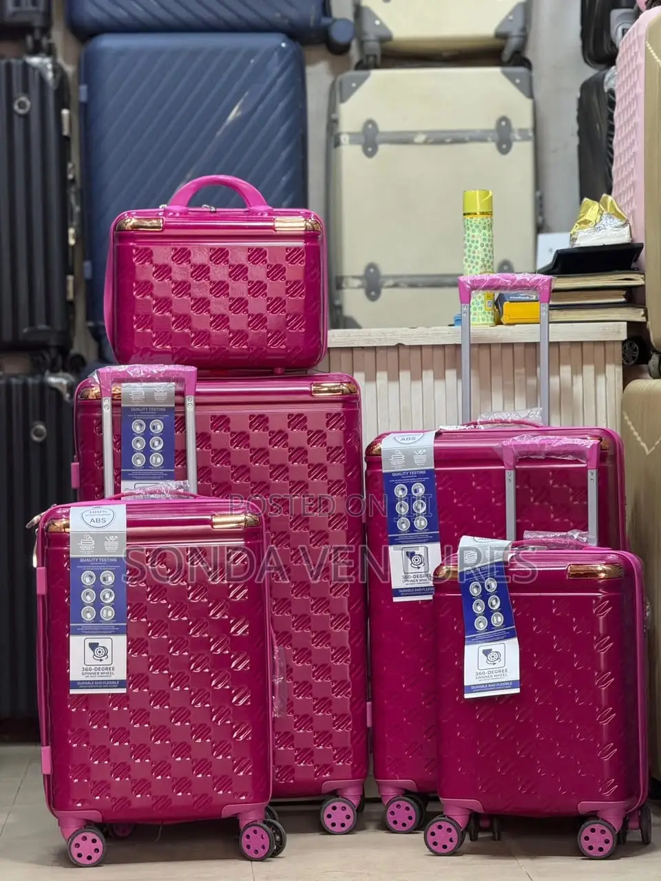 Luxury Swiss Polo 5-Piece Traveling Luggage Set