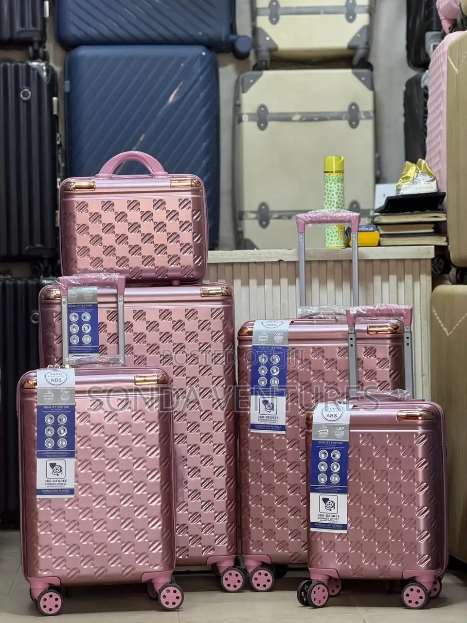 Luxury Swiss Polo 5-Piece Traveling Luggage Set