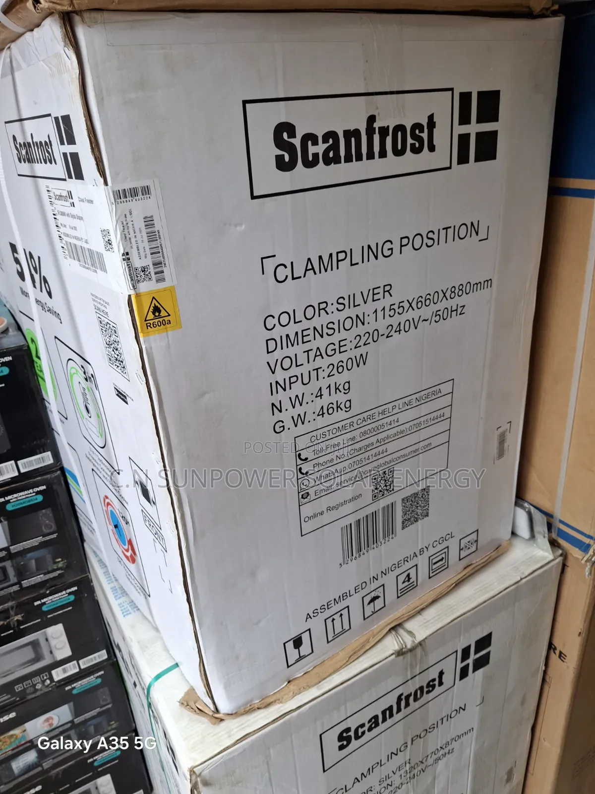 300L Scanfrost Inverter Chest Freezer