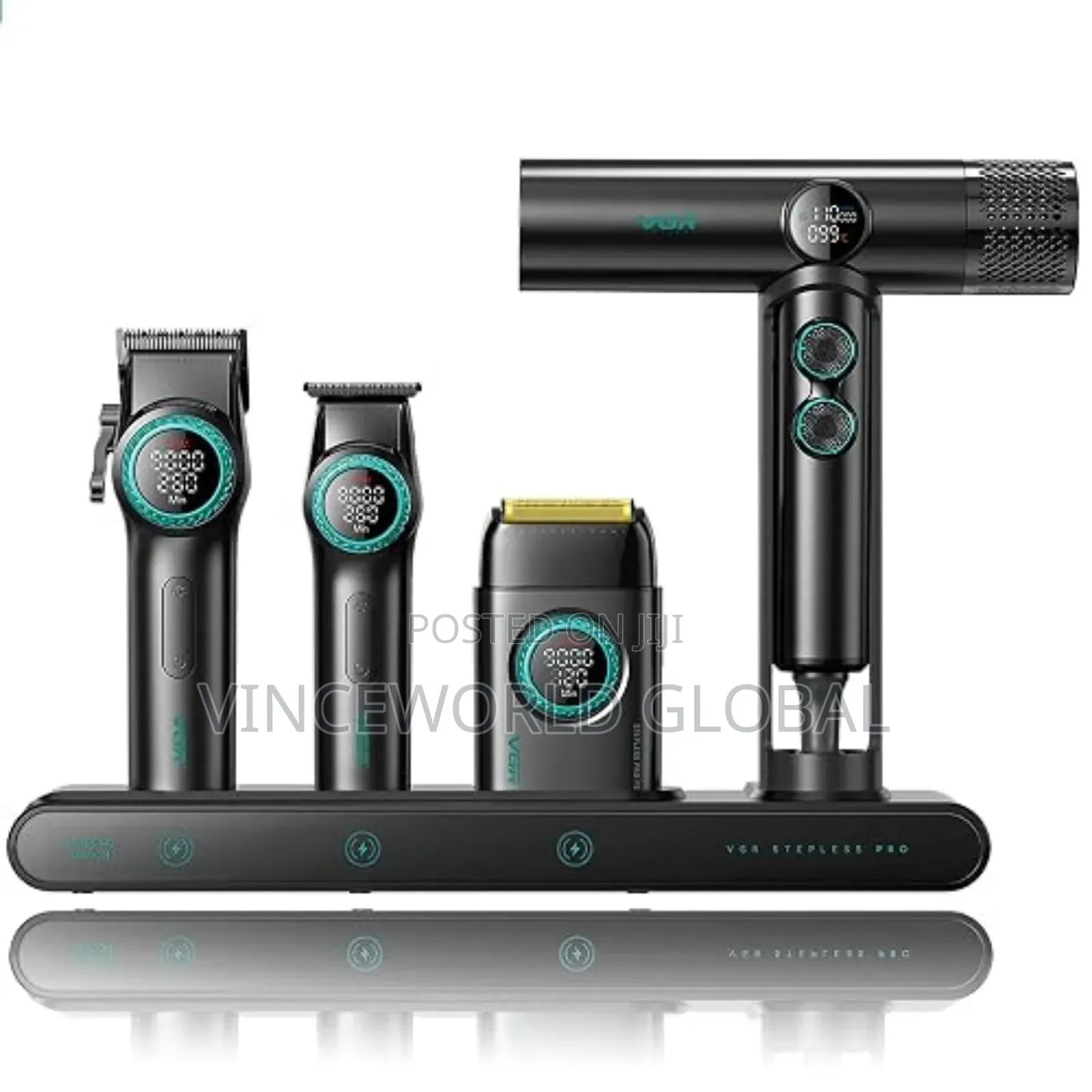 VGR Professional Barber Combo Set