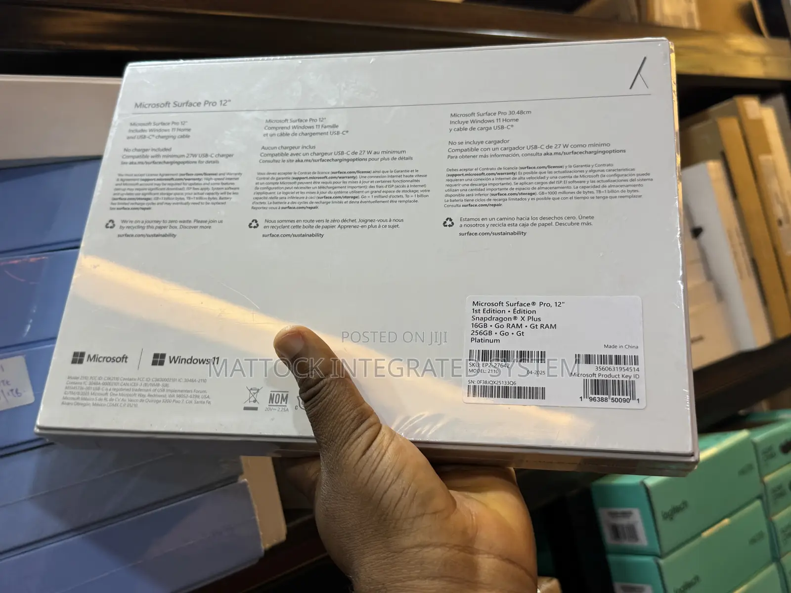 New Laptop Microsoft Surface Pro Copilot+ PC 12 16GB SSD 512GB