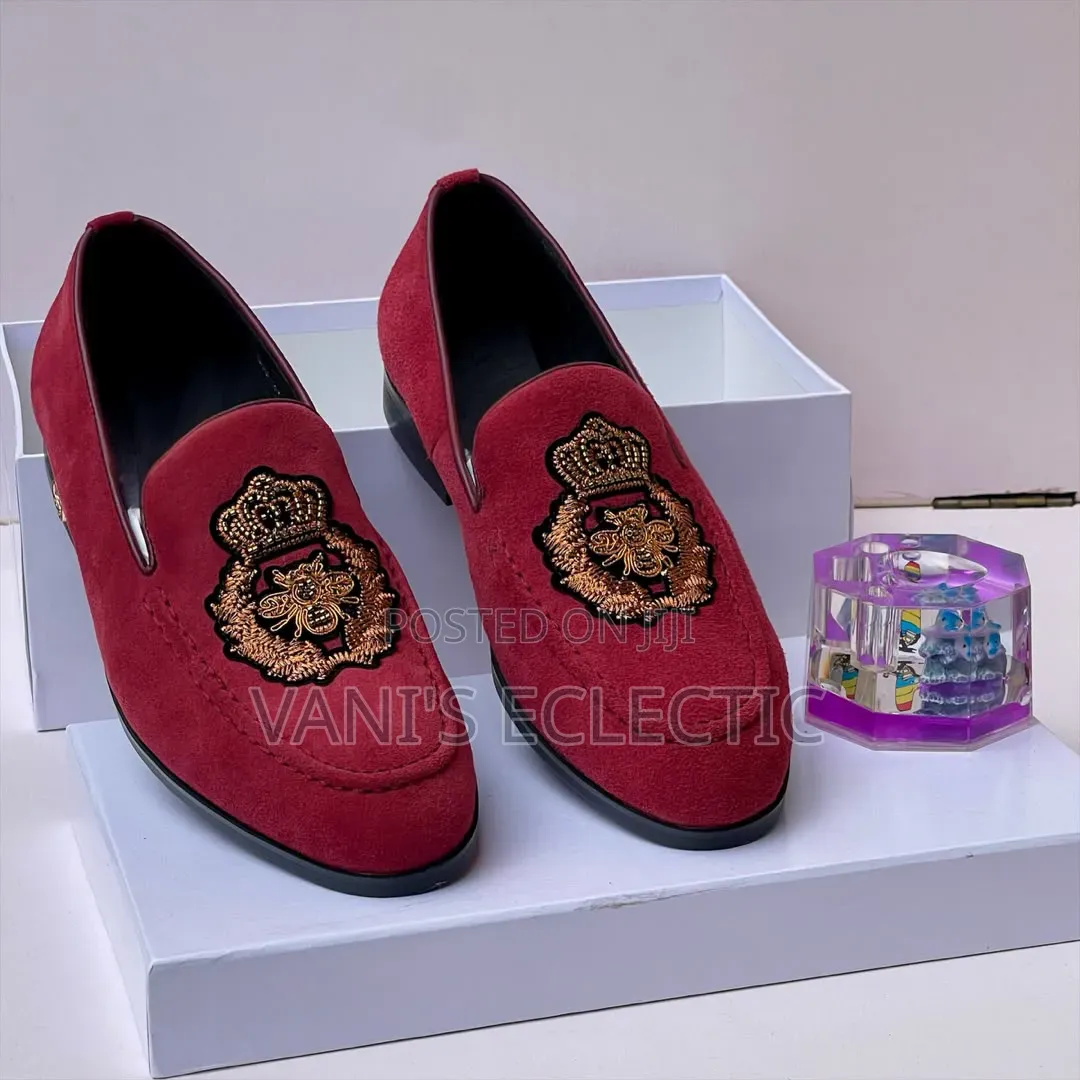 Men's Velvet Royal Crest Loafers (Shoes)