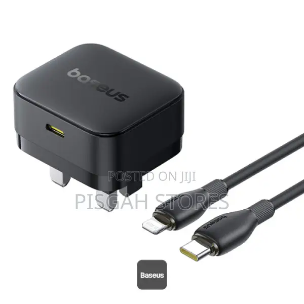 Baseus Palm Fast Charger 20W Type-C to Ip Cable – Black