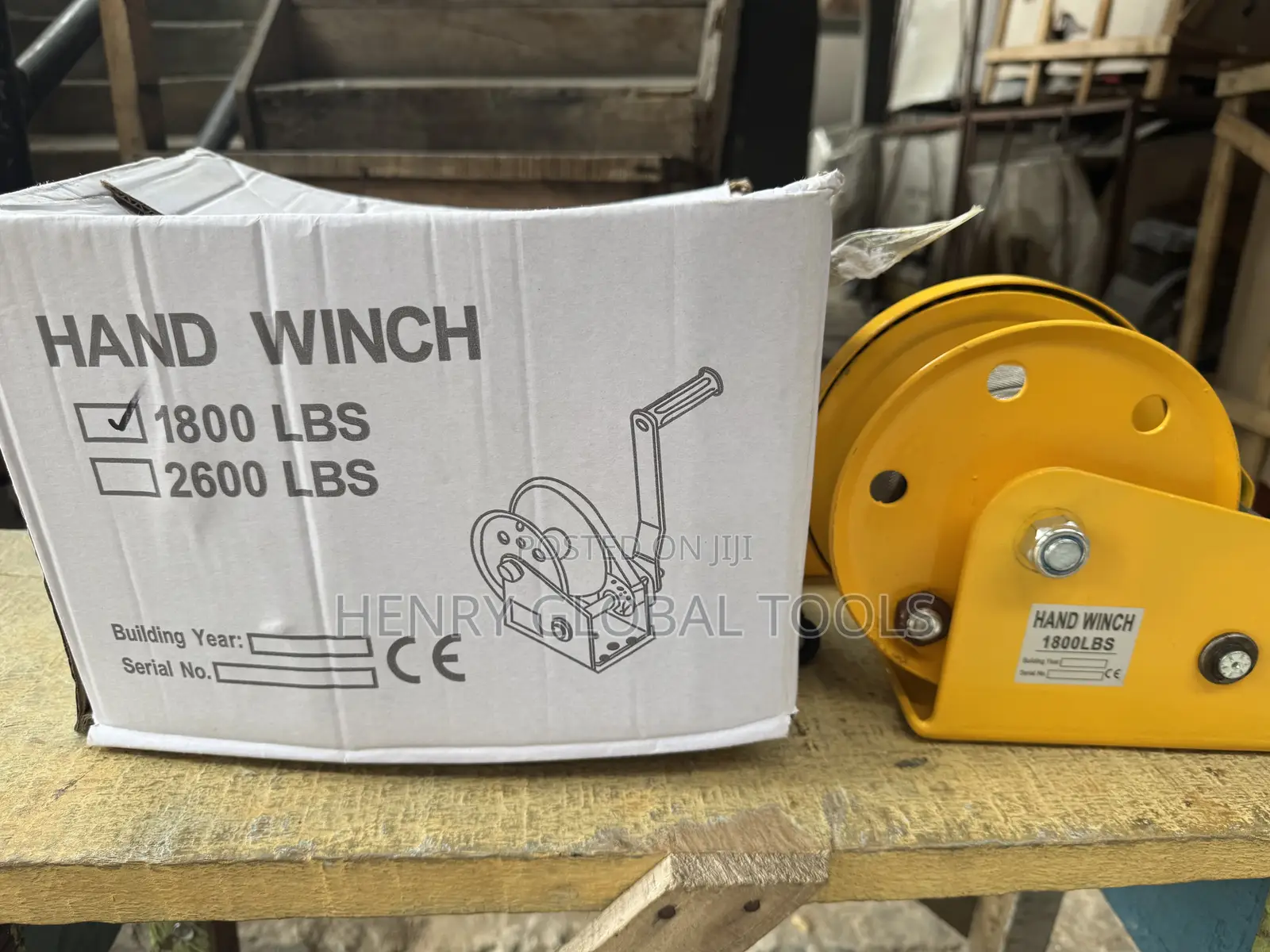 1800lbs Original Manual Hand Winch