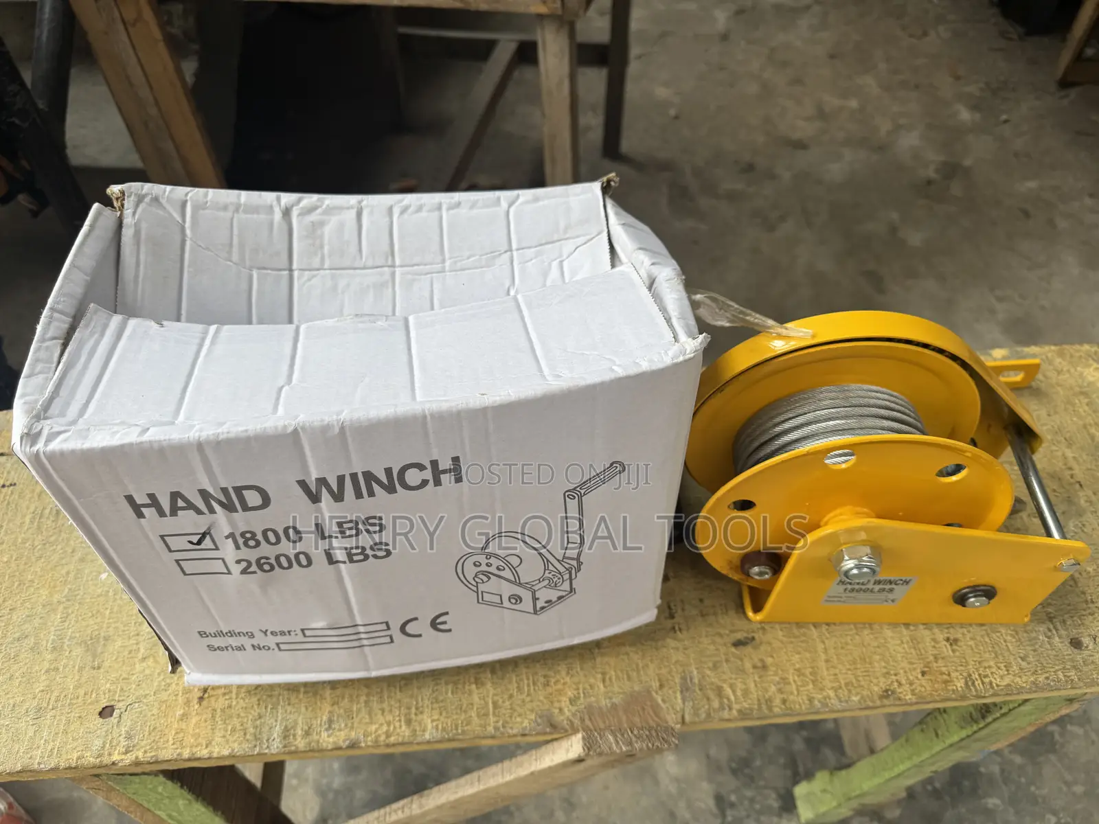 1800lbs Original Manual Hand Winch