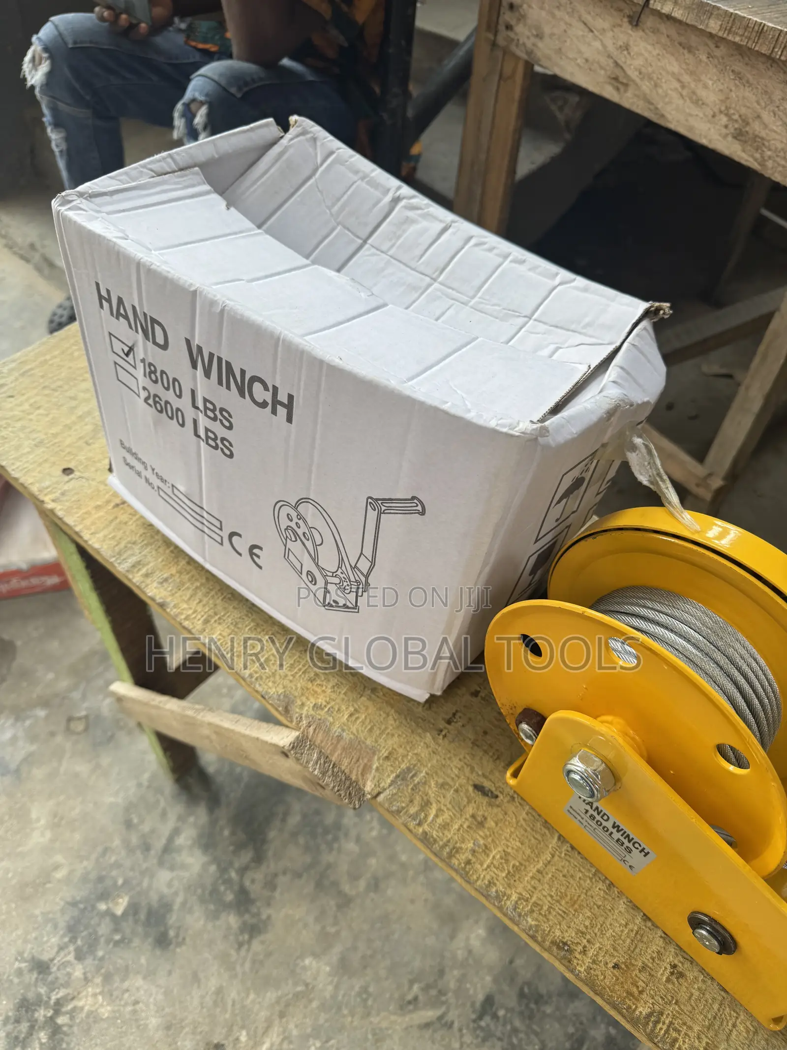 1800lbs Original Manual Hand Winch