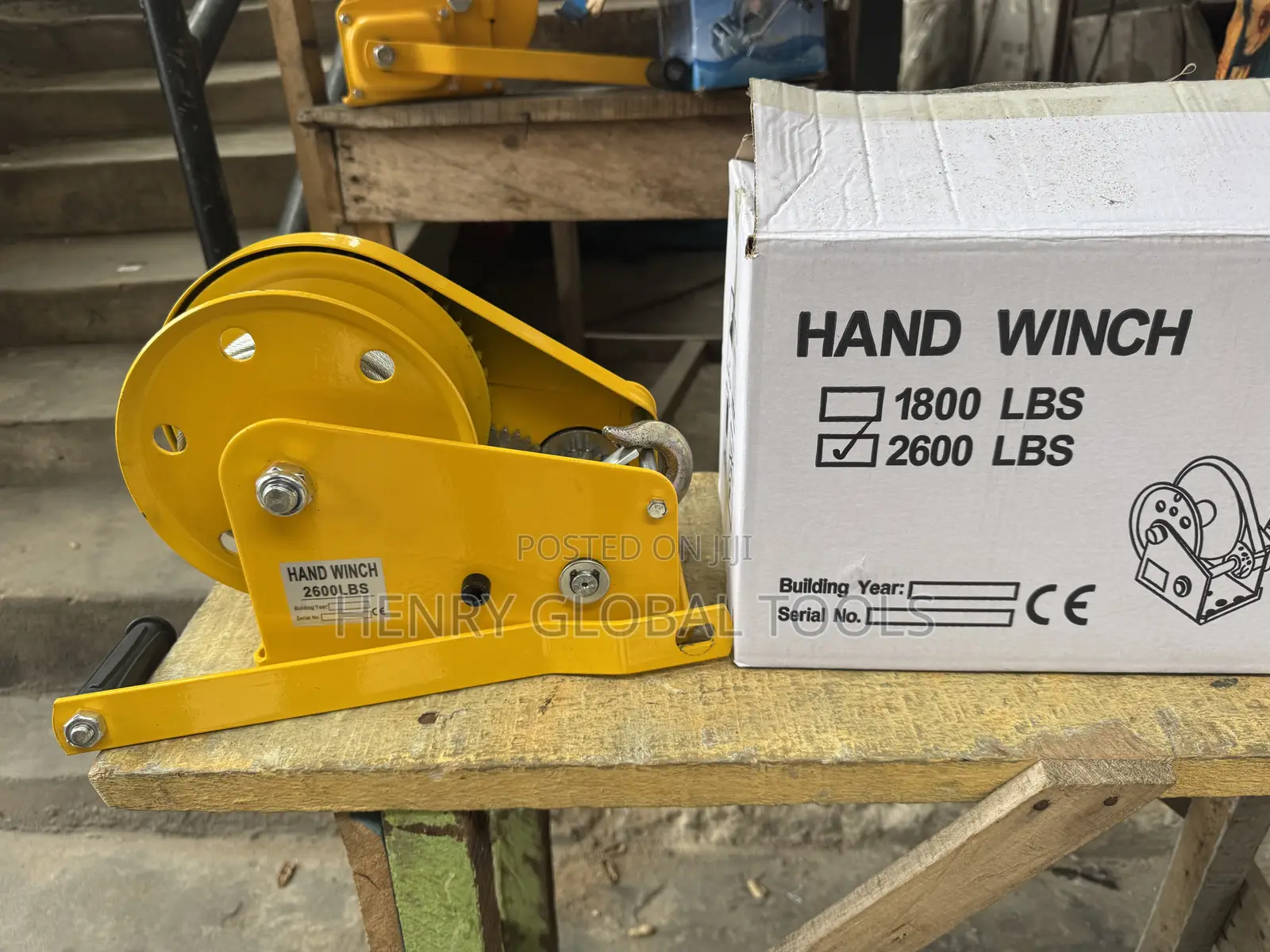 2600lbs Original Manual Hand Winch