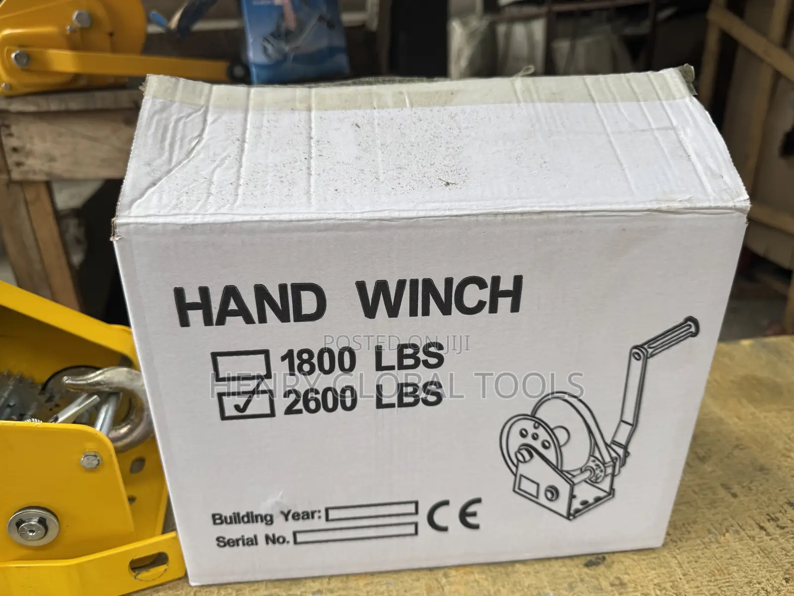 2600lbs Original Manual Hand Winch
