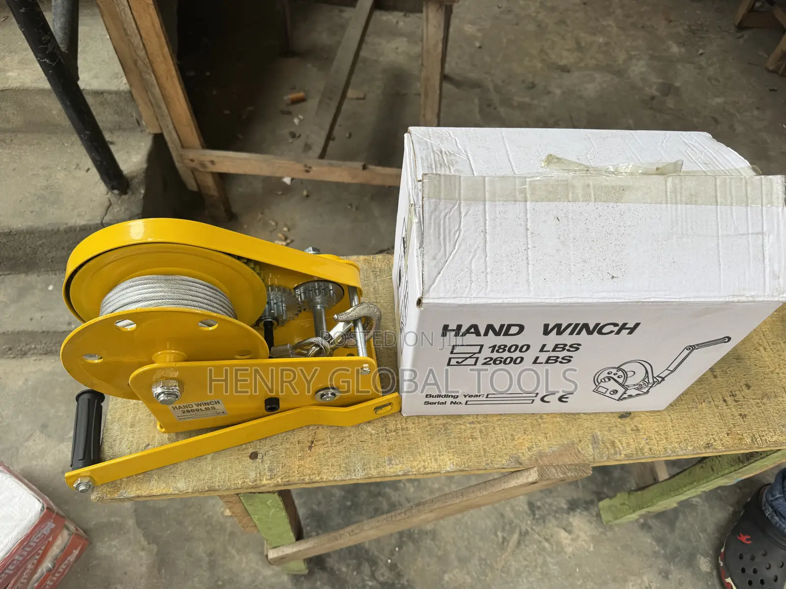2600lbs Original Manual Hand Winch