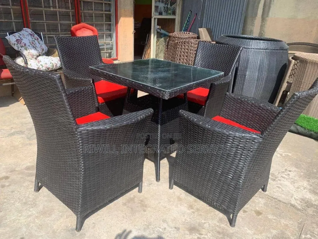 Outdoor Rattan Chairs and Table