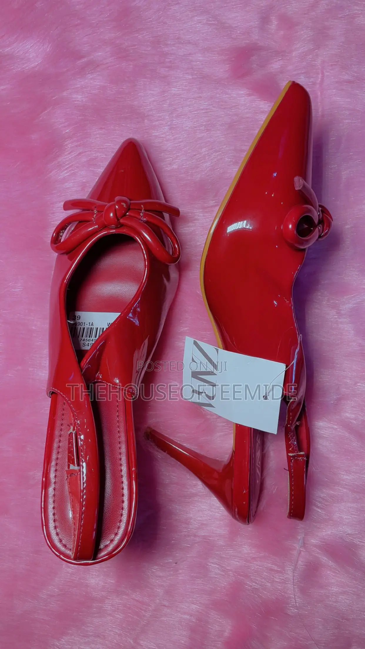 Wine Stiletto High Heel Sandal