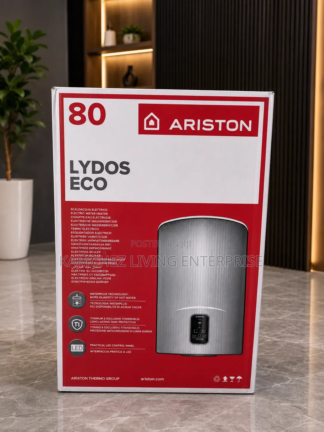 80L Original Ariston Lydos Eco Electric Water Heater