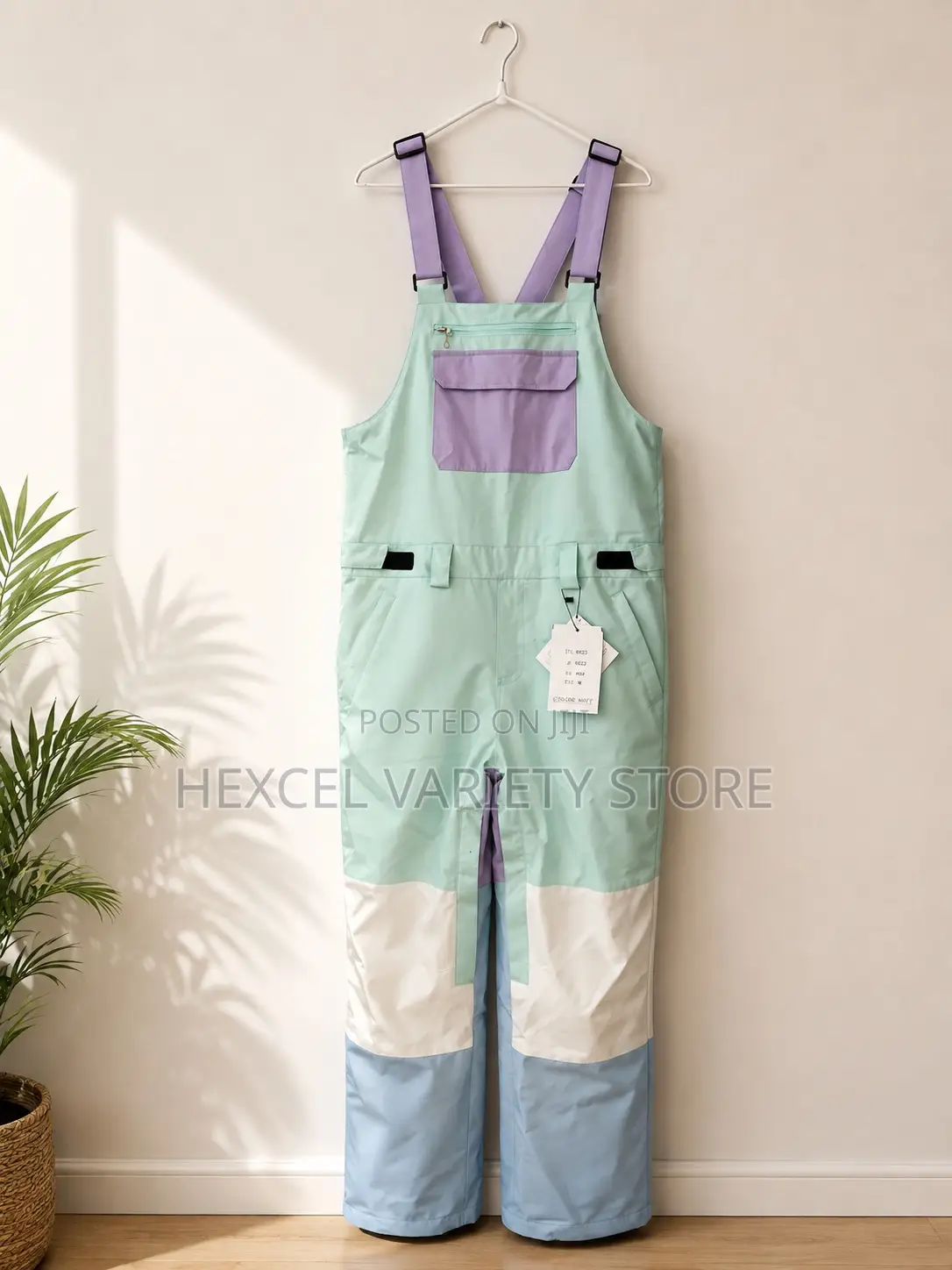 Color Block Overalls - Work Accessory