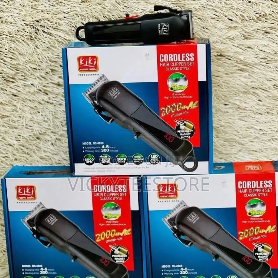Kiki Professional Hair Clipper Cordless Hair Clipper Set