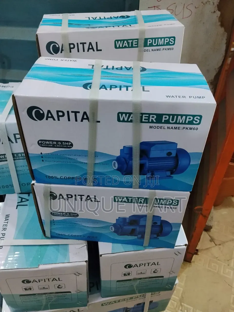 0.5Hp Capital Surface Water Pump. 100% Copper Coil