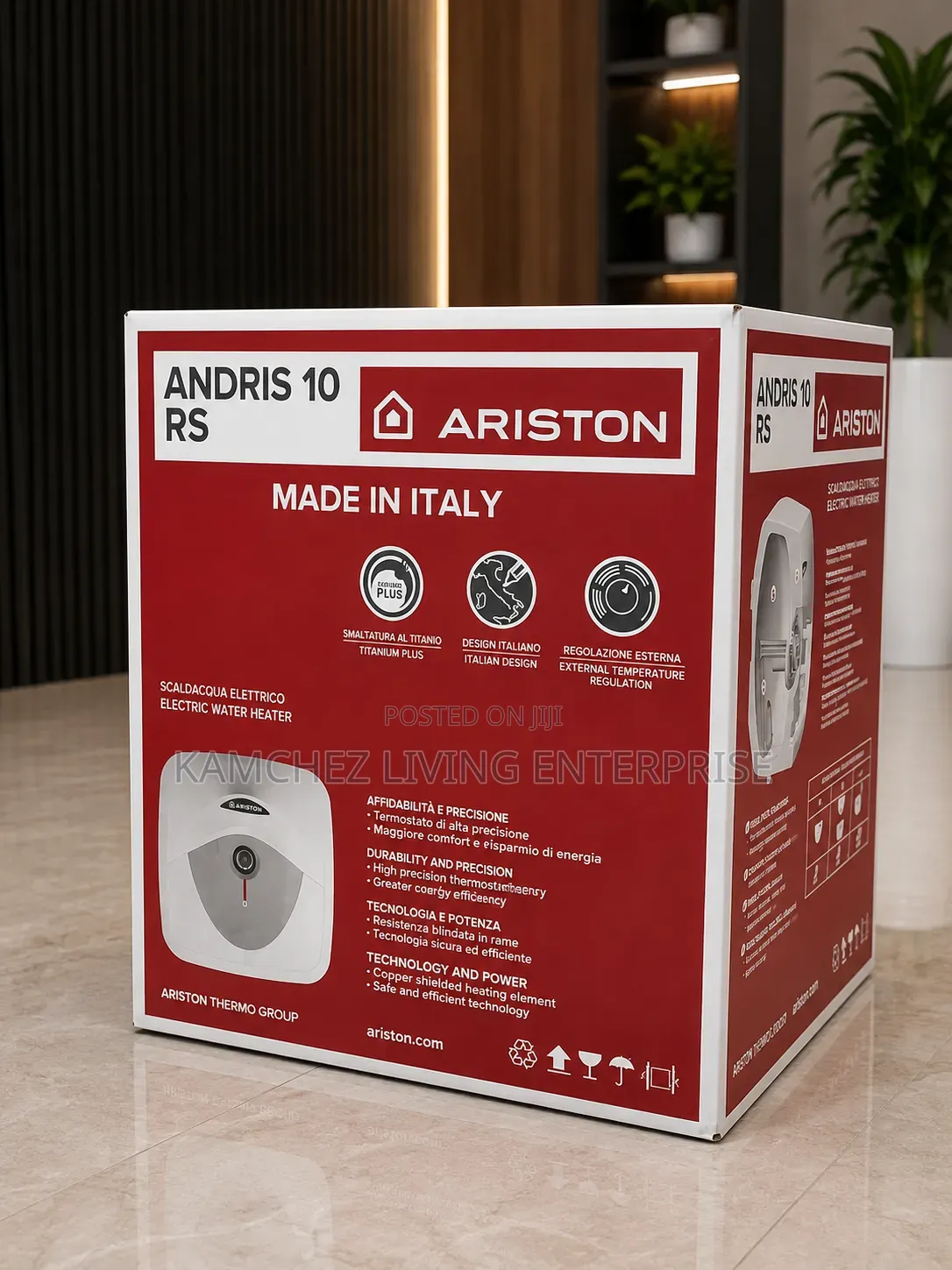 10 Liters Original Ariston Andris RS Electric Water Heater