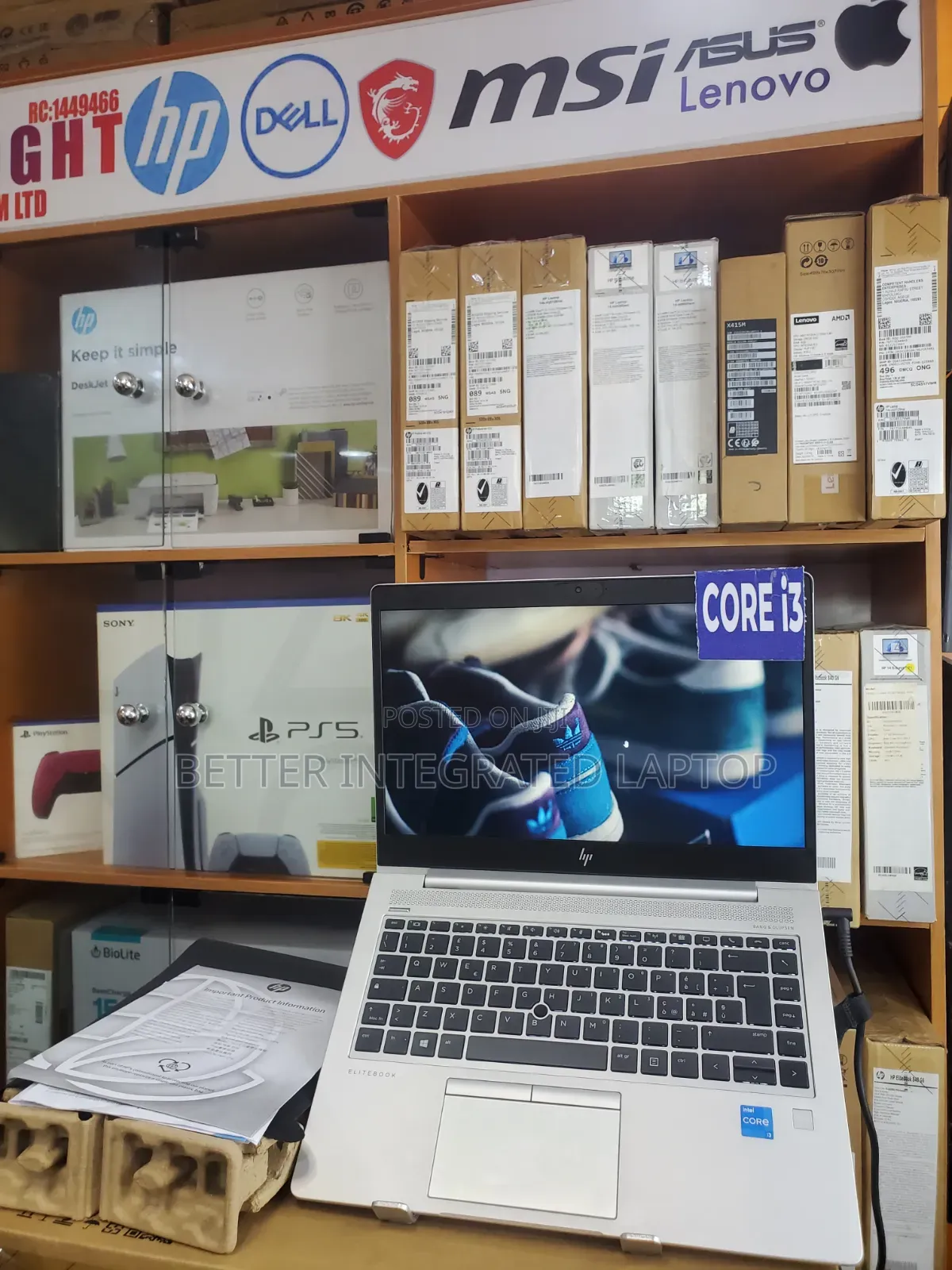 New Laptop HP EliteBook 735 G5 8GB Intel Core i3 SSD 256GB