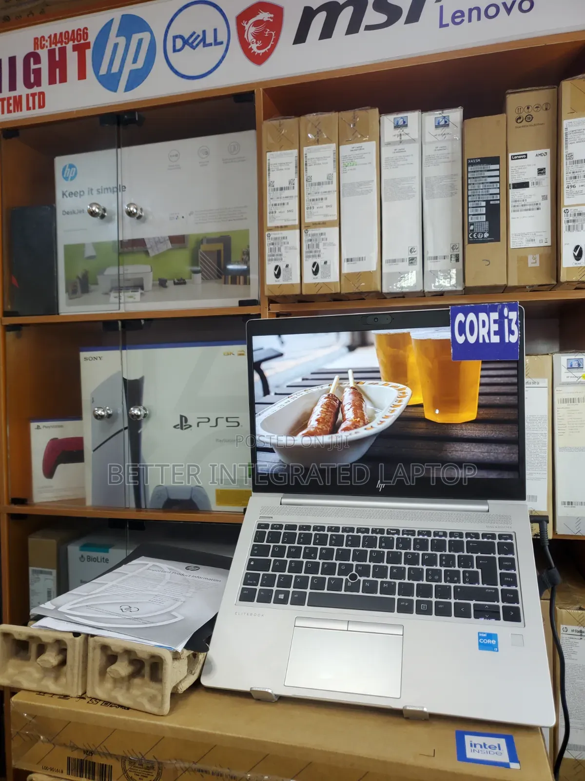 New Laptop HP EliteBook 735 G5 8GB Intel Core i3 SSD 512GB