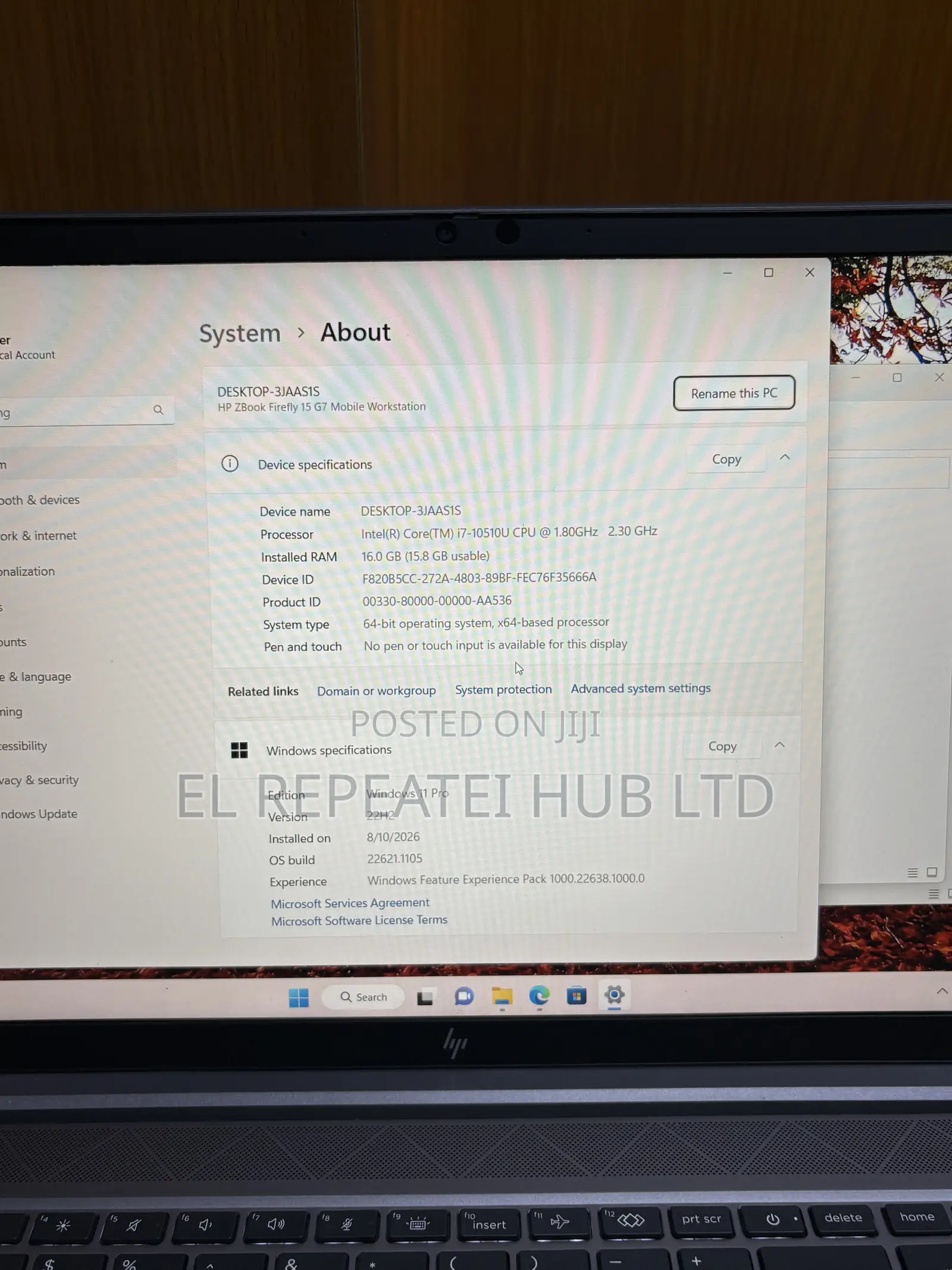 Laptop HP ZBook Firefly 15 G7 16GB Intel Core i7 SSD 512GB
