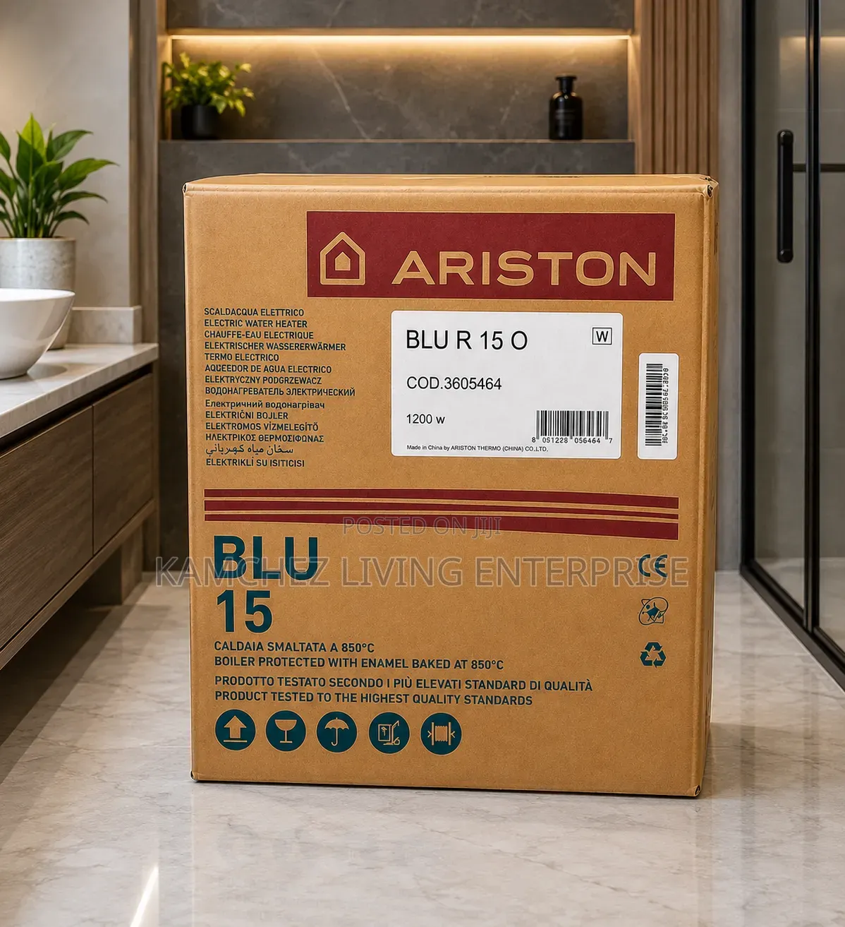 15L Ariston BLU Electric Water Heater