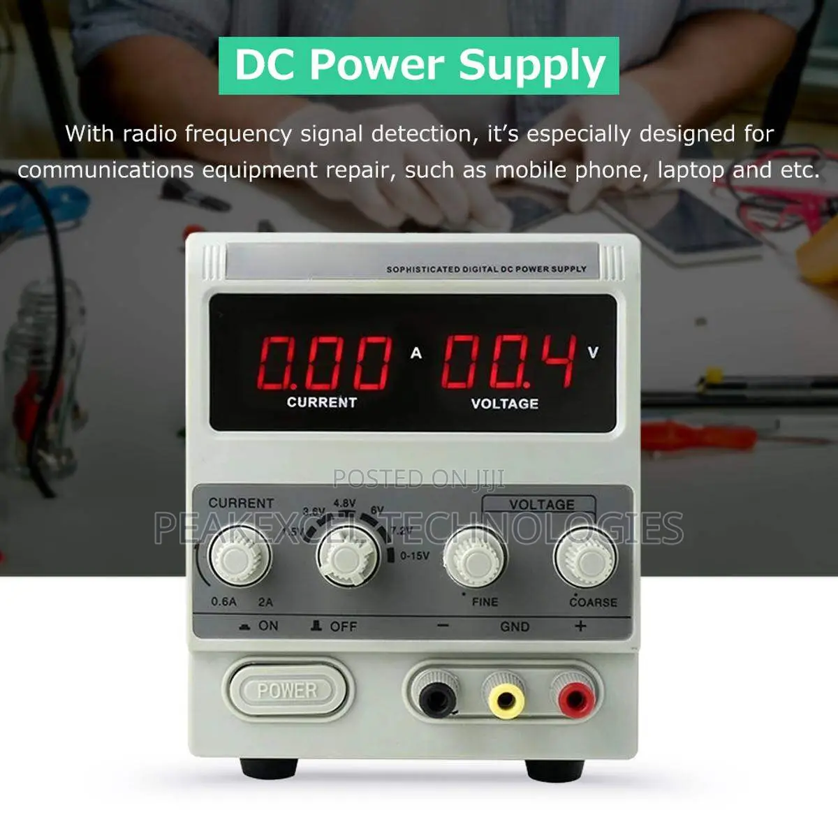 Koocu DC Power Supply 15v 2ahm