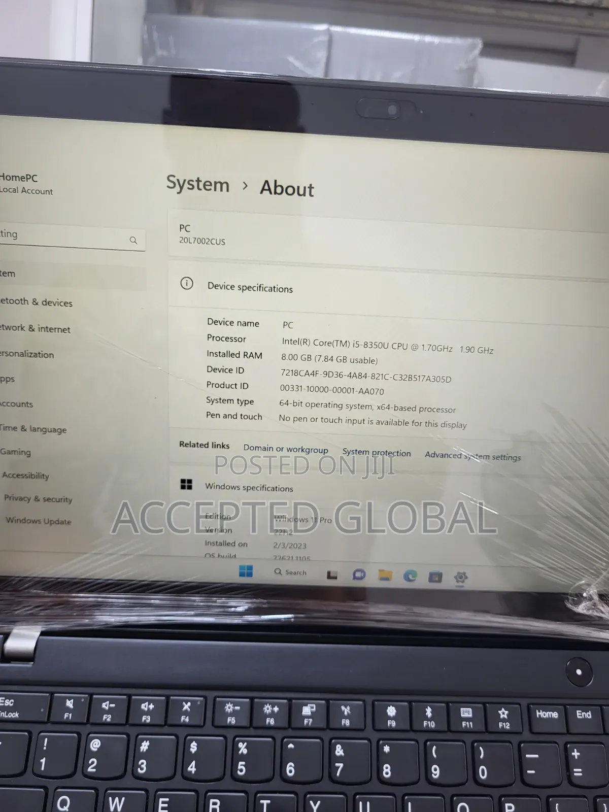 Laptop Lenovo ThinkPad T480s 8GB Intel Core i5 SSD 256GB