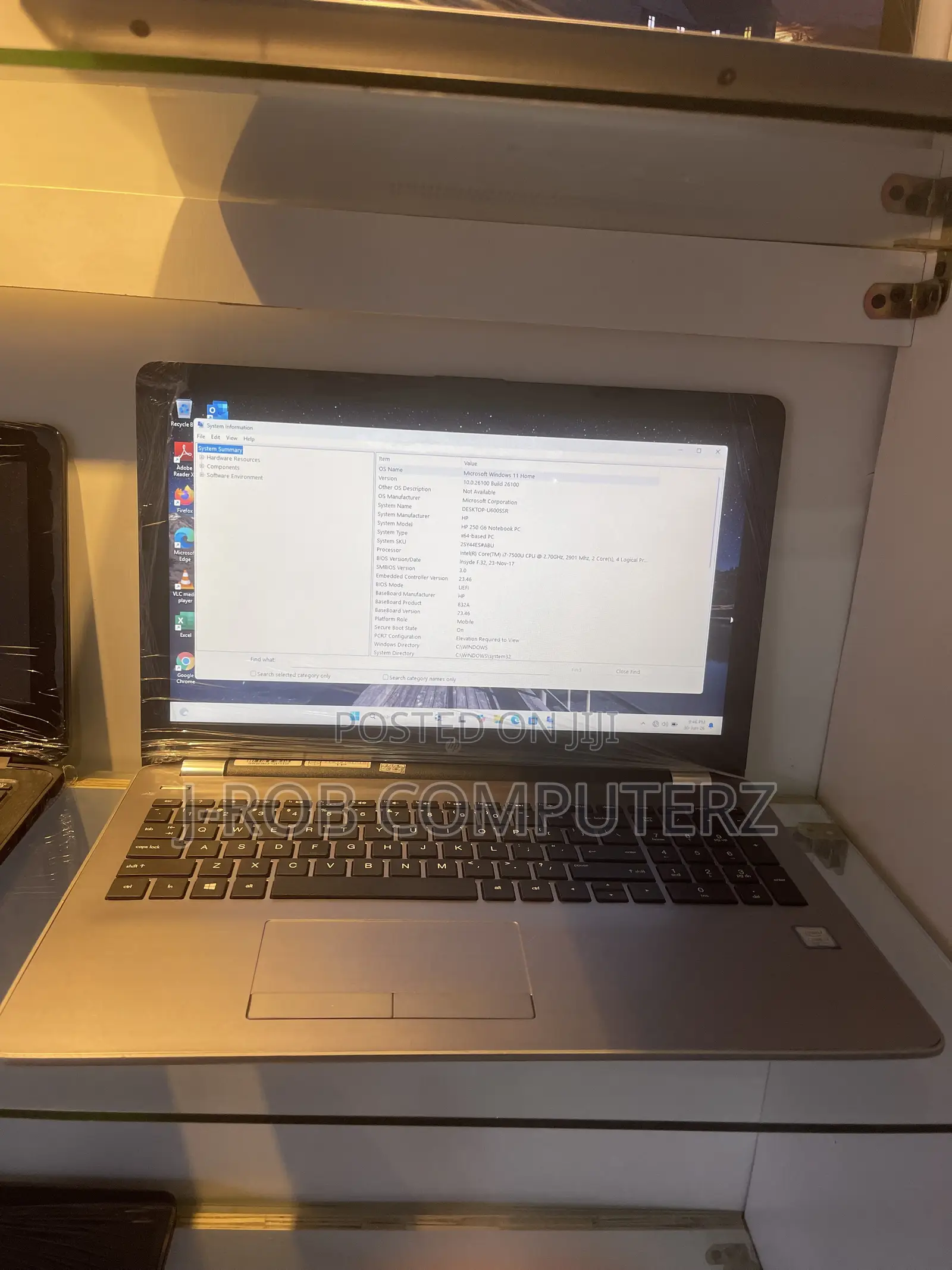 Laptop HP 250 G6 8GB Intel Core i7 SSD 256GB