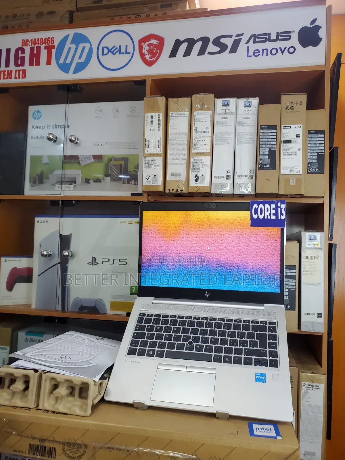 New Laptop HP EliteBook 740 G1 8GB Intel Core i3 SSD 512GB