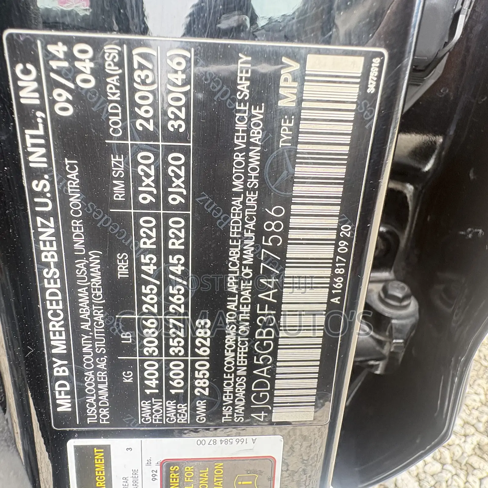 Mercedes-Benz M Class ML400 4MATIC 4dr SUV AWD (3.0L 6cyl Turbo 7A)