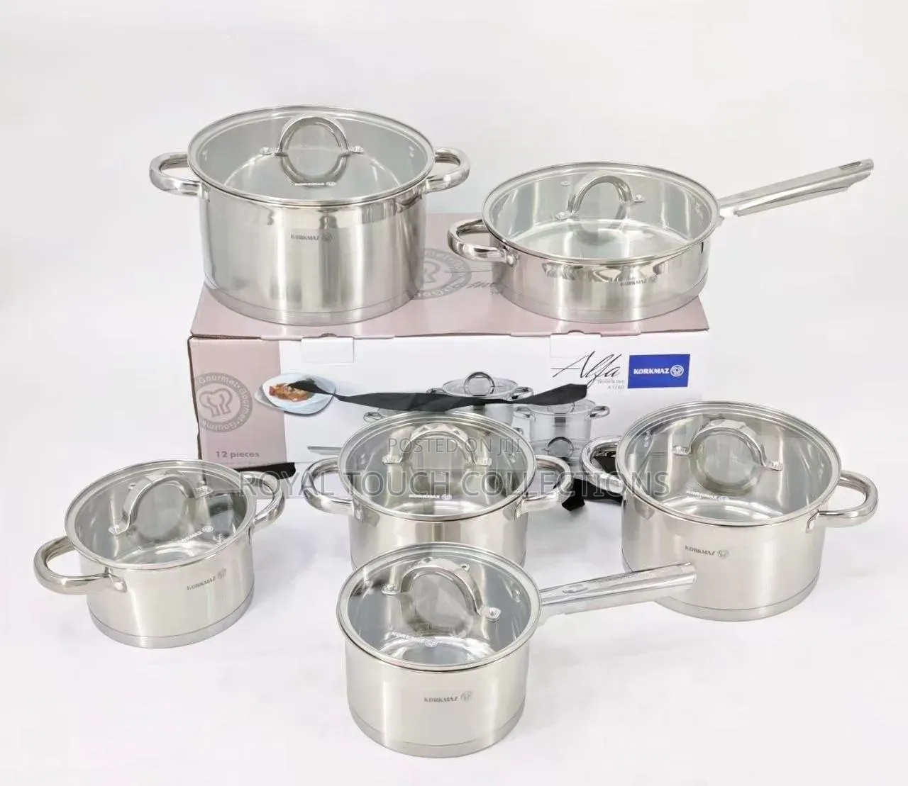 Premium Stainless Steel Cookware Set – Complete Kitchen Pot Set