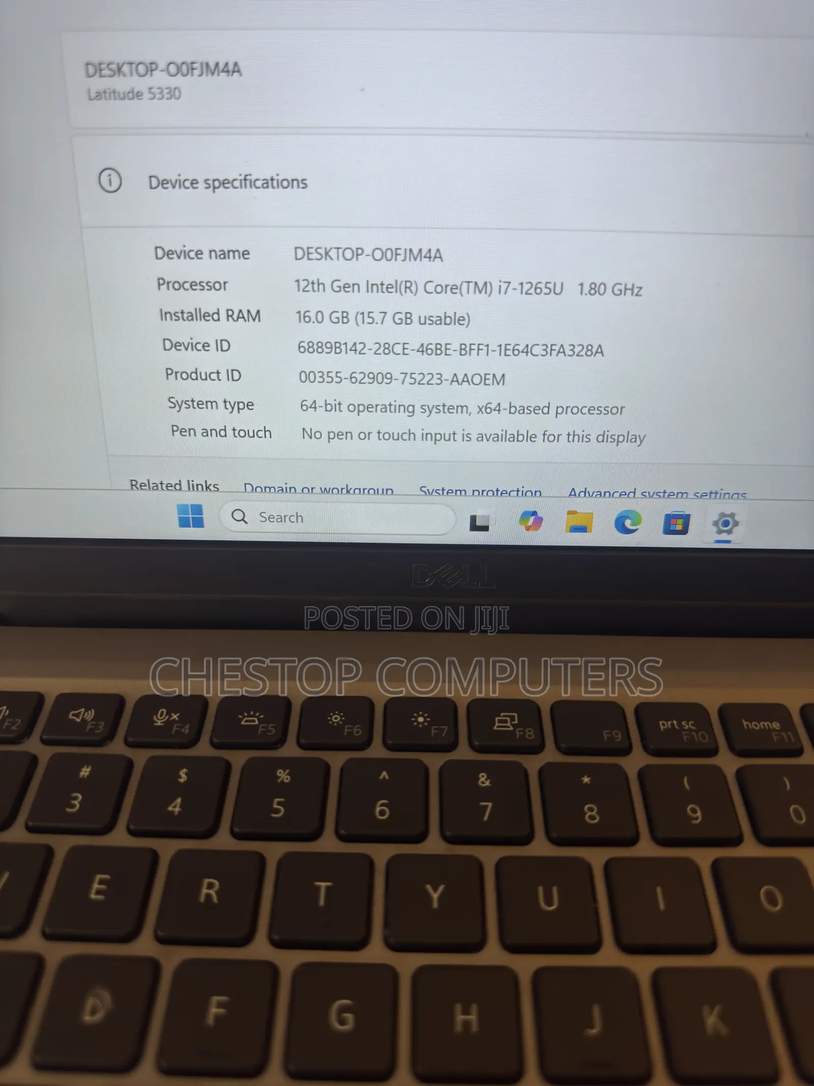 Laptop Dell Latitude 5330 16GB Intel Core i7 SSD 512GB