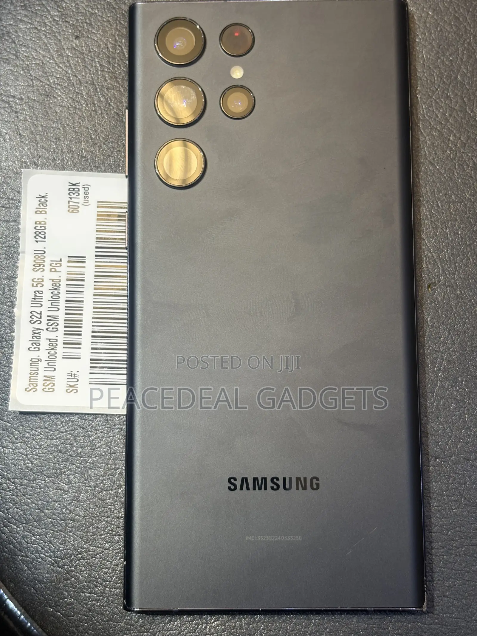 Samsung Galaxy S22 Ultra 5G 128 GB Black