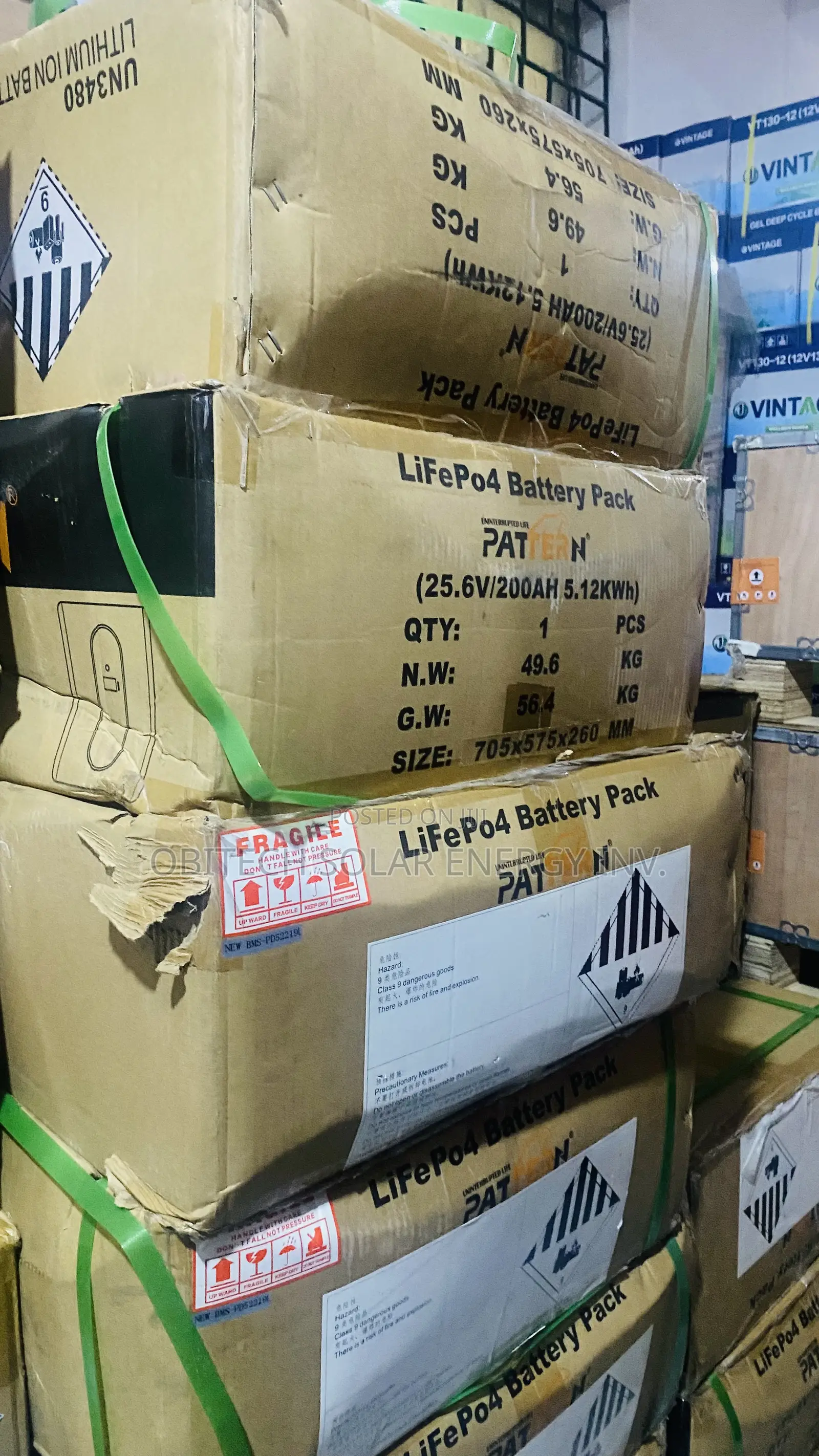 5kWh 25.6v/200ah Pattern Lithium Battery