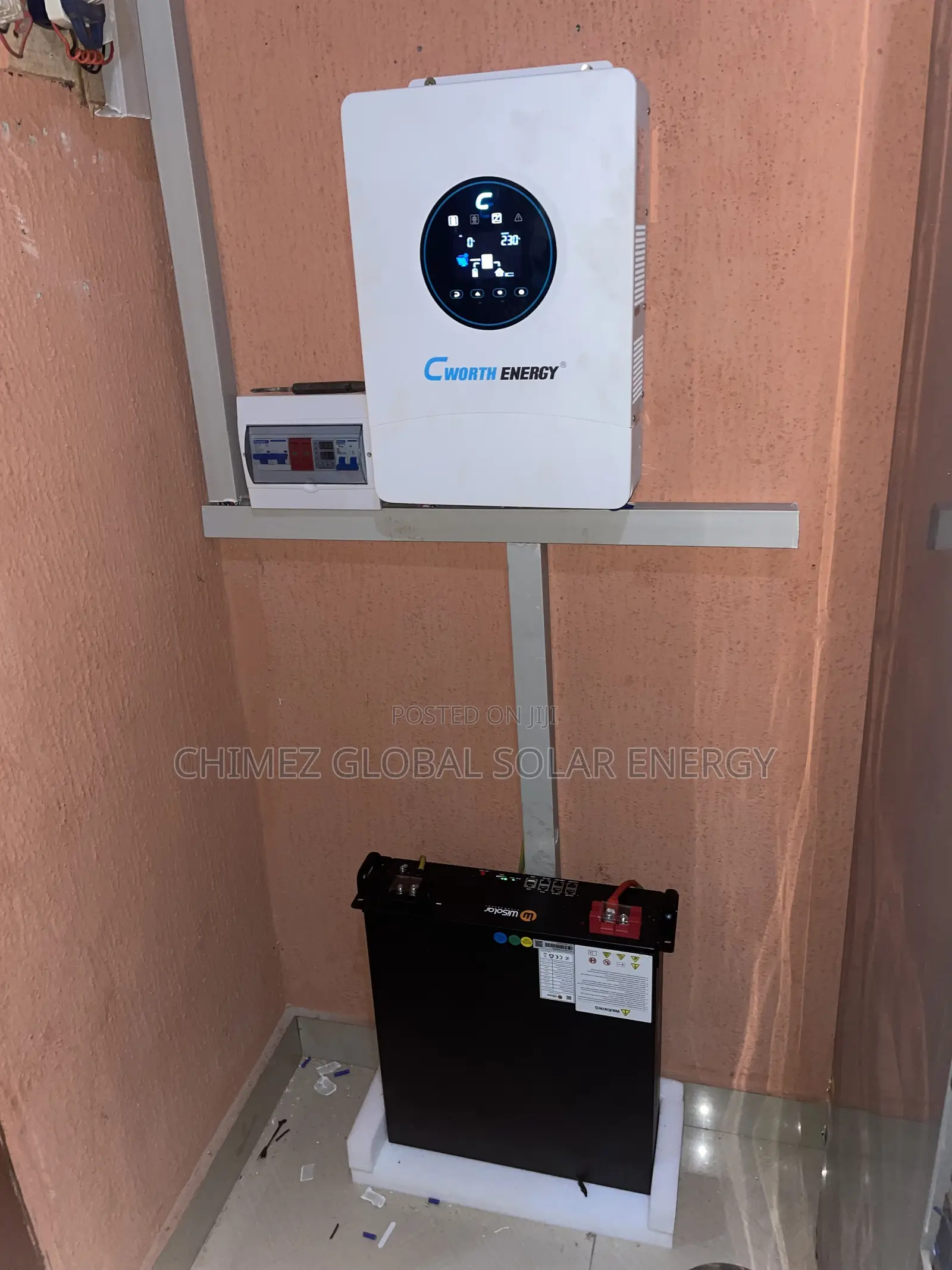 5kwh Lithium Battery +6kva Inverter +6pcs if 650 Watts Solar Panel