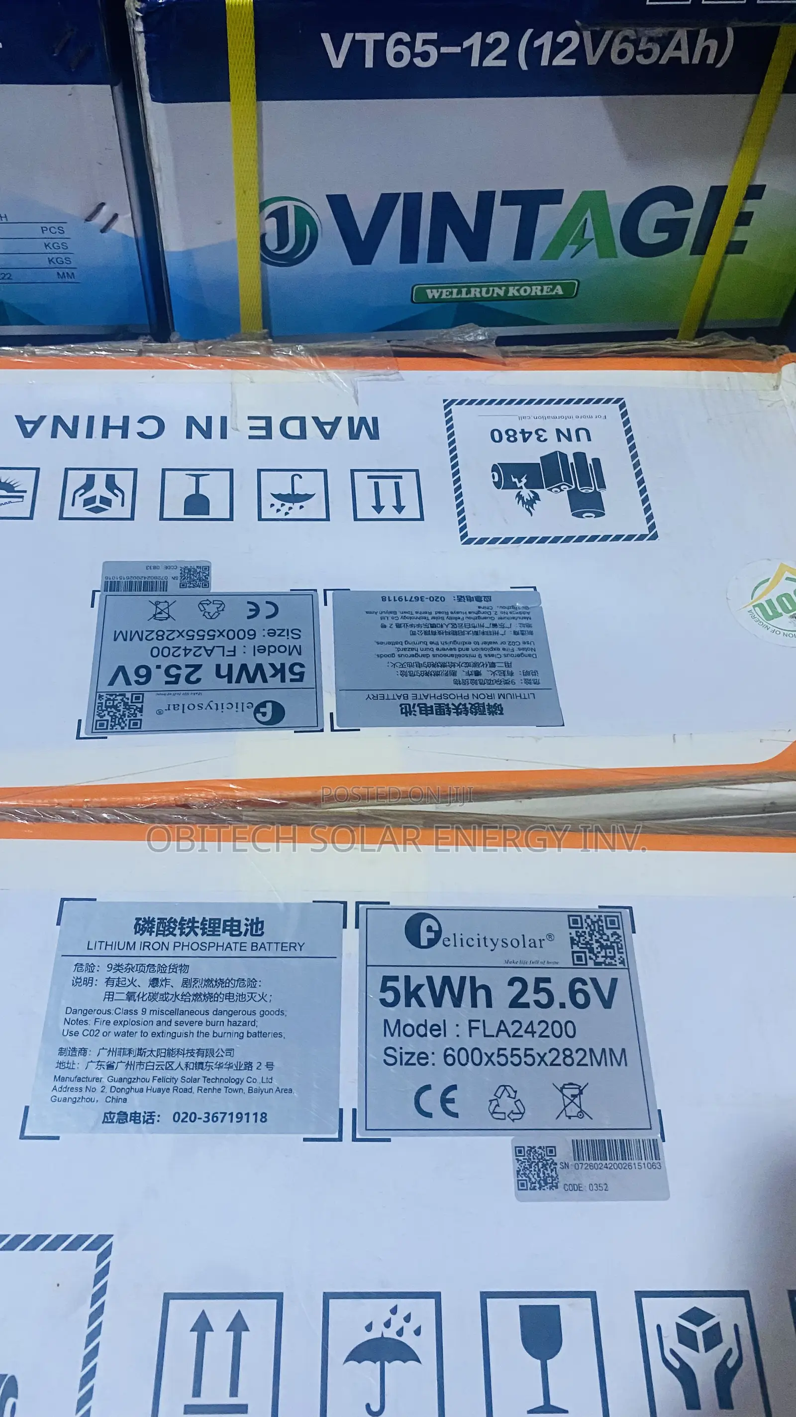 5kWh 25.6v/200ah Felicity Lithium Battery