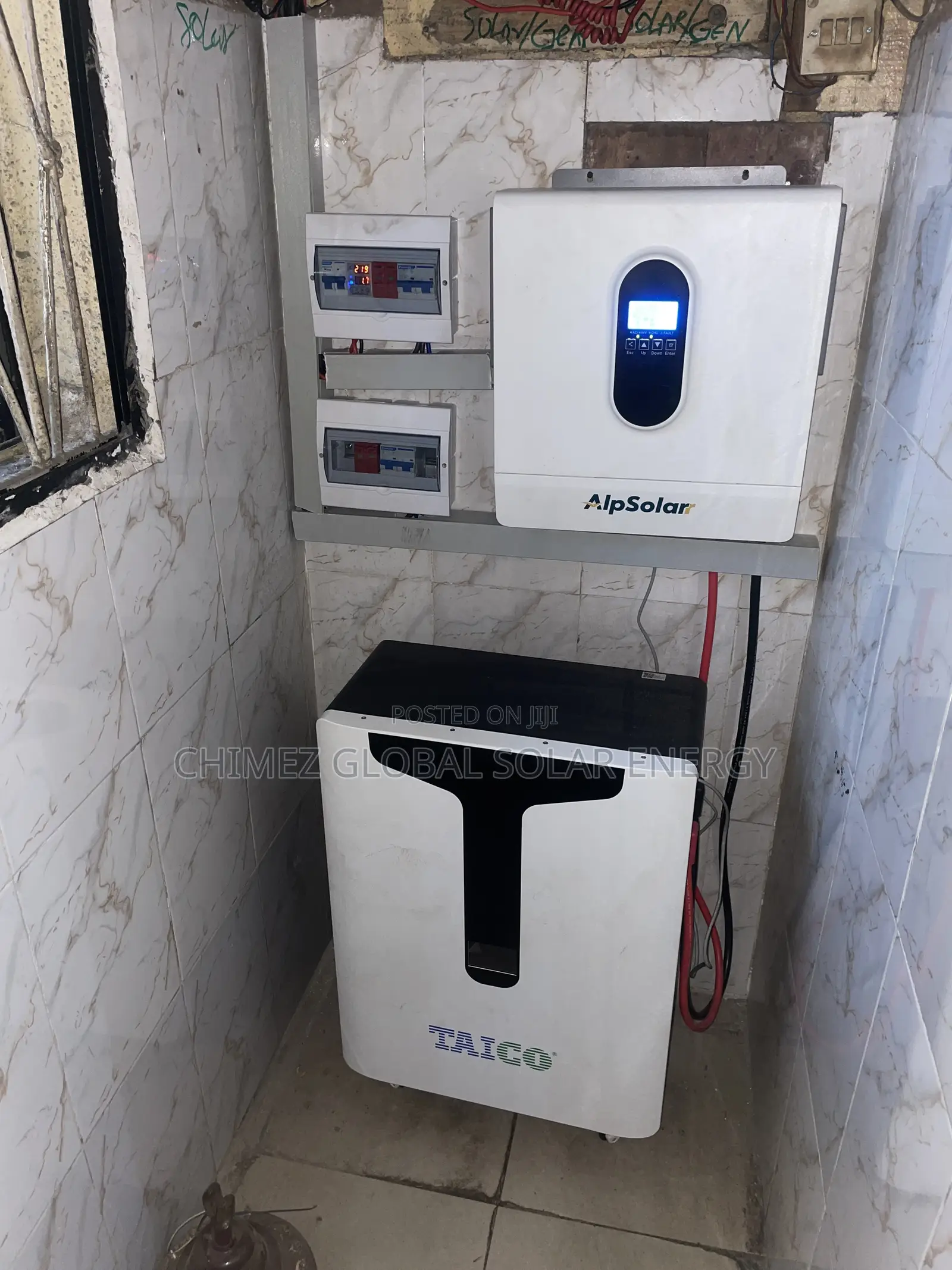 11KVA Hybrid Inverter+ 15kwh Battery + 16pcs Solar Panels