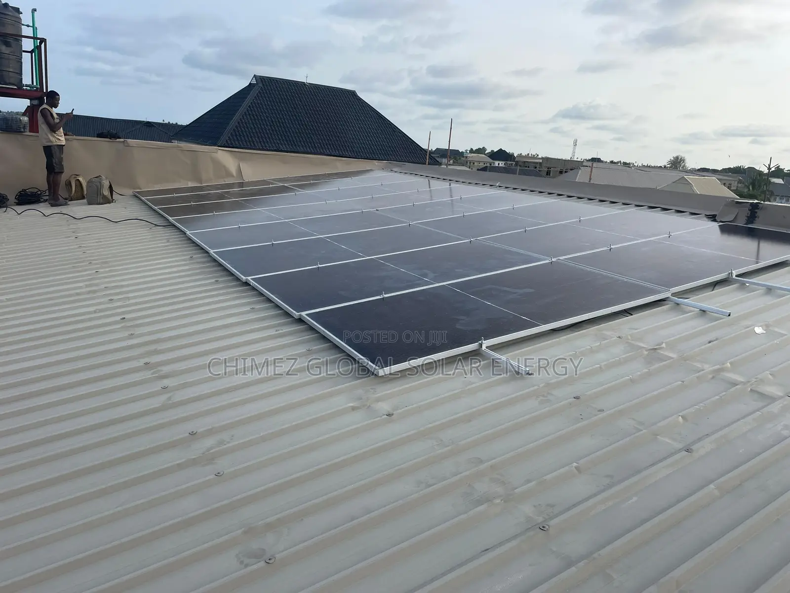 11KVA Hybrid Inverter+ 15kwh Battery + 16pcs Solar Panels