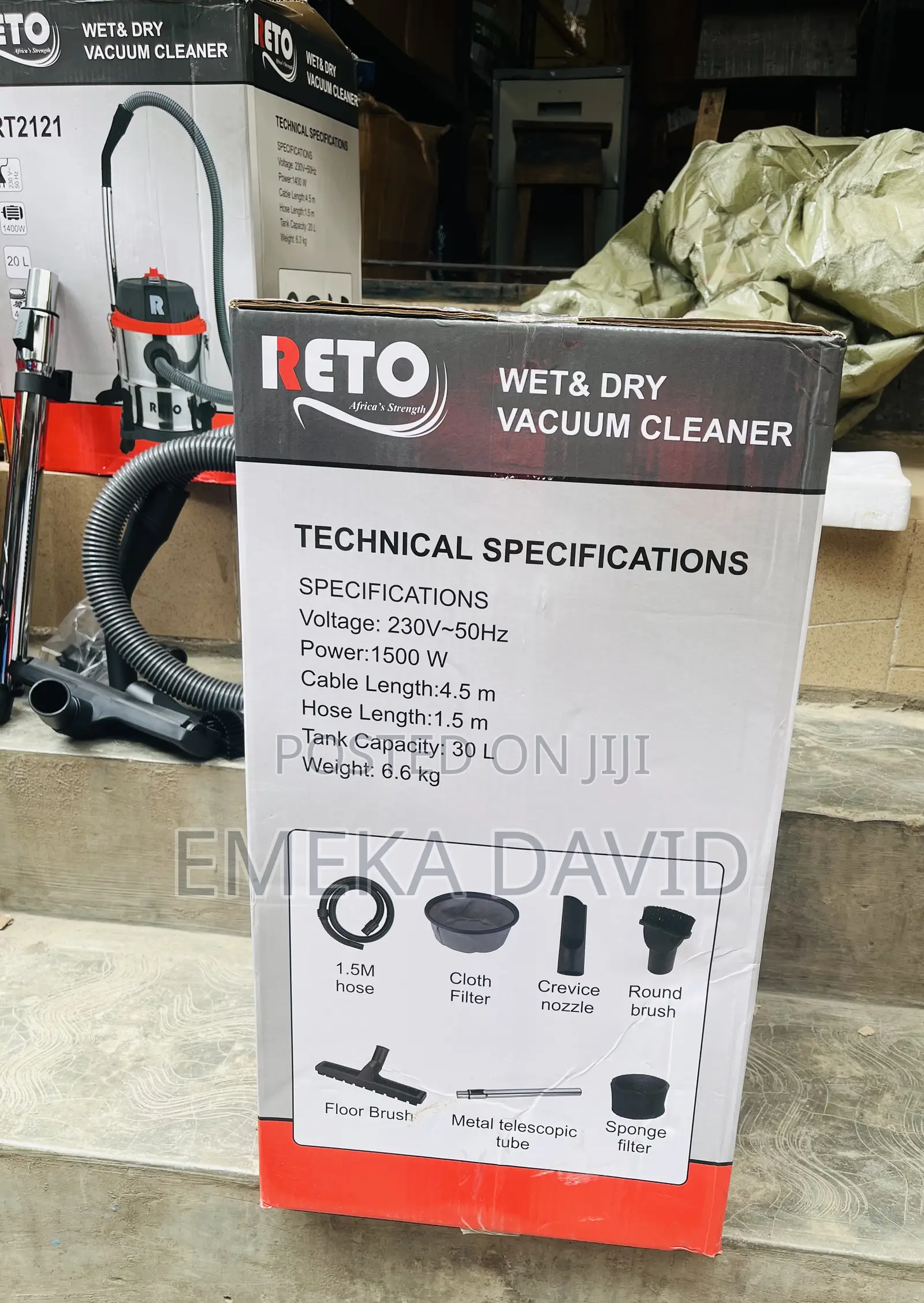 Reto RT3131 Wet Dry Vacuum Cleaner