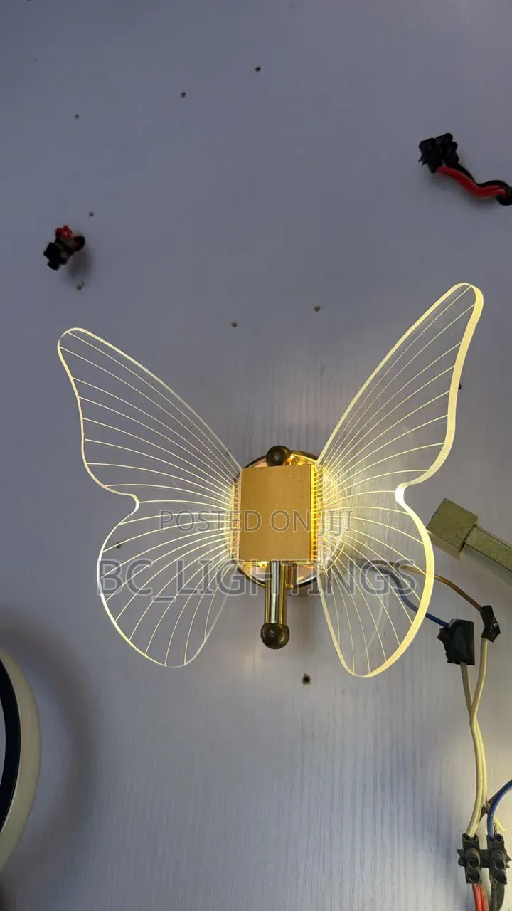 Butterfly LED Wall Interior Acrylic Bedside Wall Lights