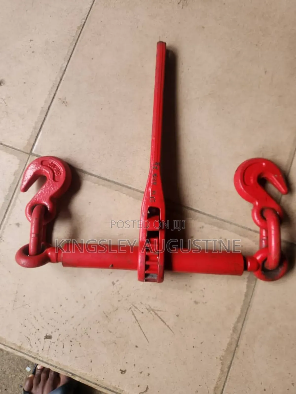 Heavy Duty Ratchet Chain Binder W/ Grab Hooks