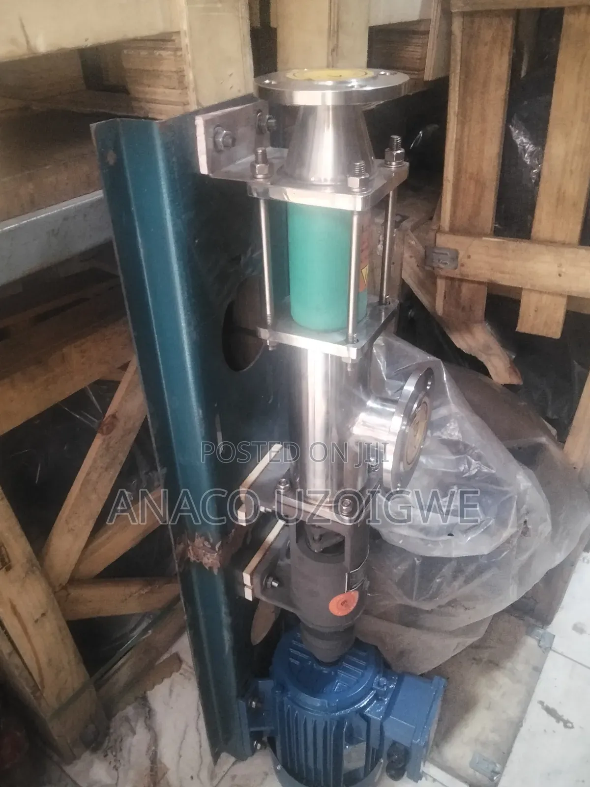 2/1 Stainless Pump Coupled With 3 HP Motor