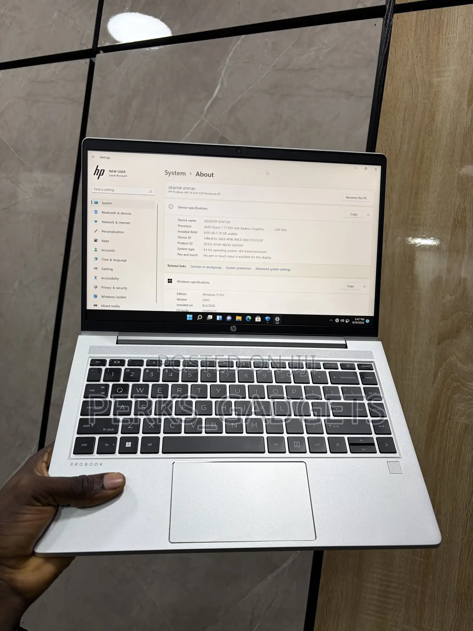 Laptop HP ProBook 445 G9 8GB Intel Core i5 SSD 256GB