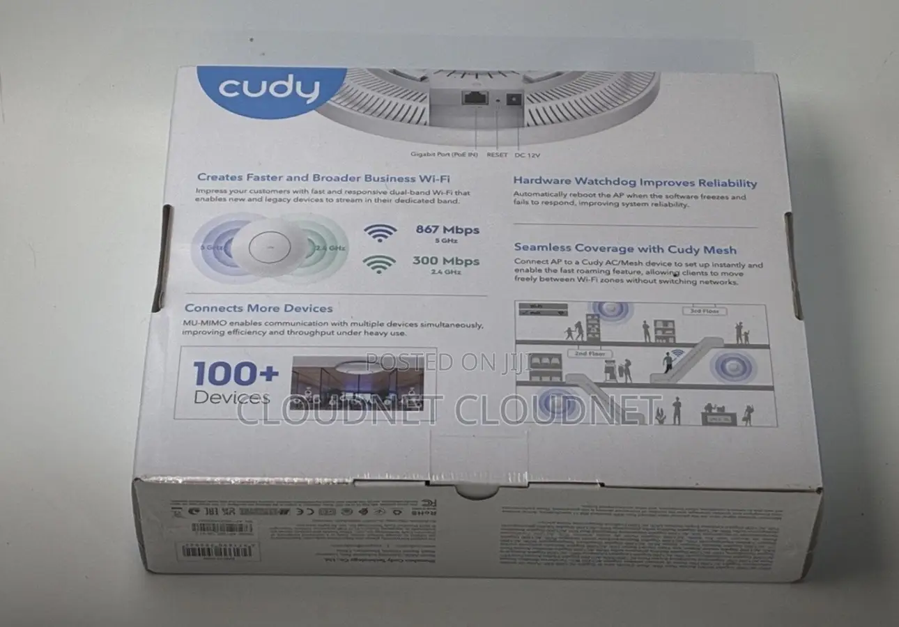 Cudy AC1200 AP1300 DualBand Gigabit Mesh Ceiling Mount Access Point