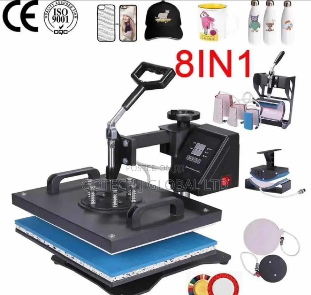 Heat Press 8in1 Combo